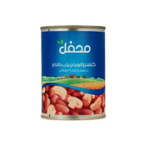 کنسرو محفل لوبیا چیتی با قارچ 380 گرم